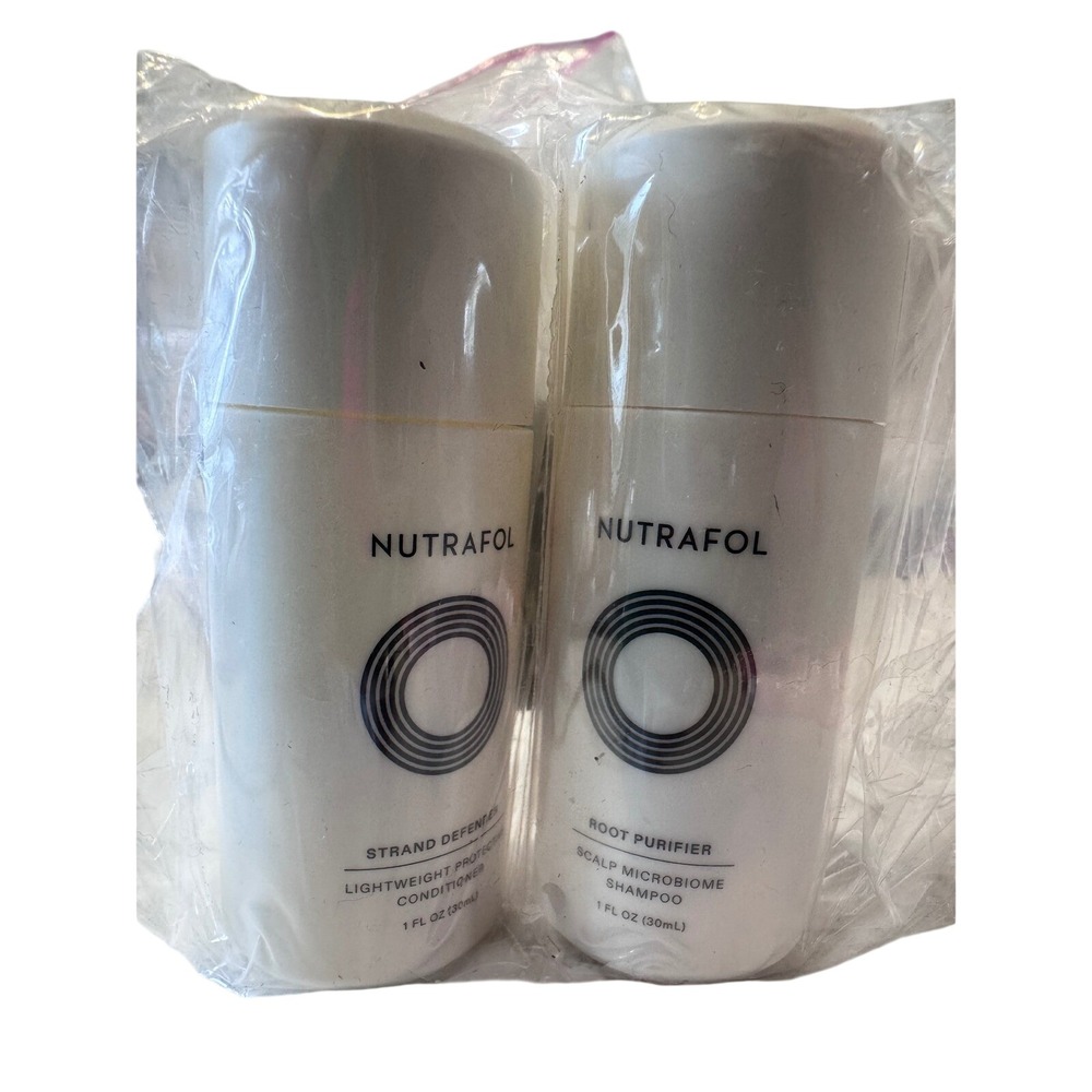 Nutrafol Root Purifier Shampoo & Strand Defender Conditioner 1oz/30ml TRAVEL DUO